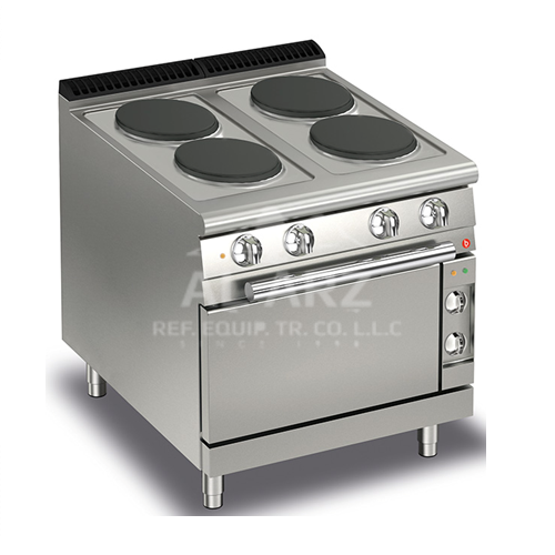 Electric 4 Round Hotplate On Electric Oven