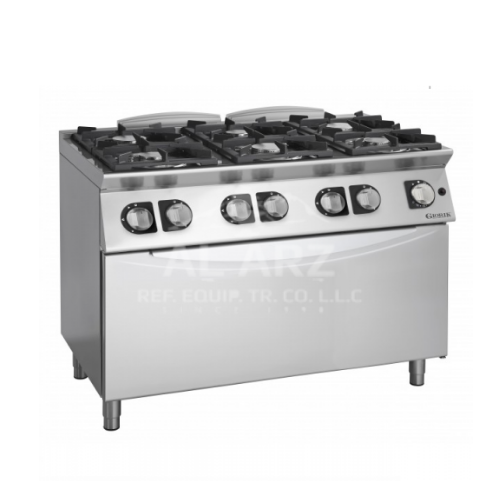 Gas Cooker 6 Burner Range With Max Oven